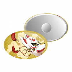 magnets ovales personnalisés 68mm x 45mm