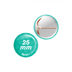 fabrication de badges boutons ronds personnalisés 25mm
