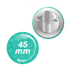 badges personnalisés 45mm attache crocodile