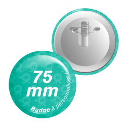 badges personnalisés 75mm attaches pince crocodile
