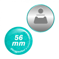 décapsuleurs ronds personnalisés avec aimants dos plats