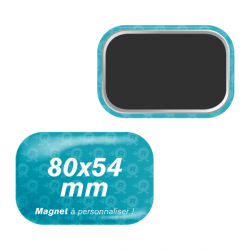 magnets rectangles personnalisés 80mm x 54mm coins arrondis