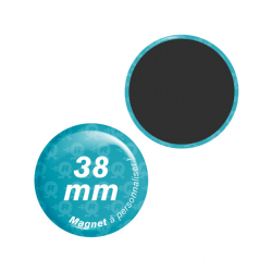 fabrication de magnets ronds personnalisés 38mm