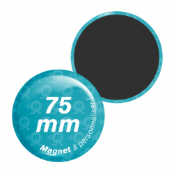 magnets ronds personnalisés 75mm