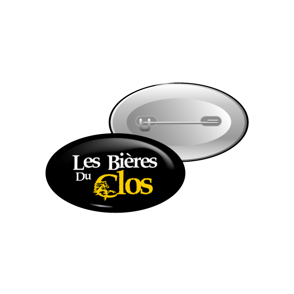 Badges Ovales Personnalisés 45mm x 25mm