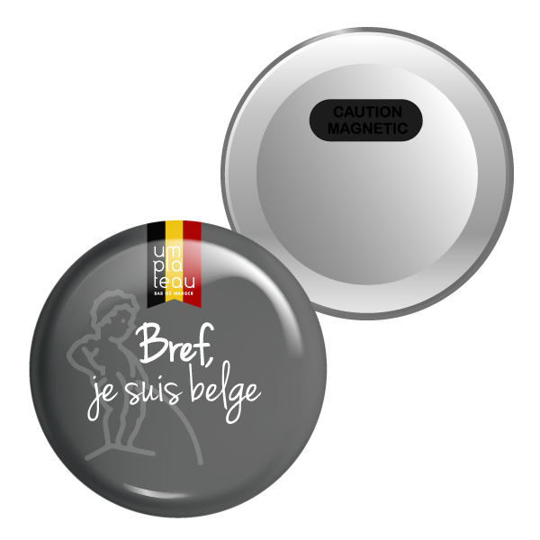 Badges Ronds Personnalisés 88mm avec Attache Aimantée Double