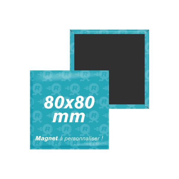 Fabrication de Magnets Carrés Personnalisés 80x80mm