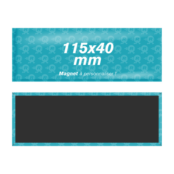 Fabrication de Badges Rectangulaires Personnalisés 115mm x 40mm
