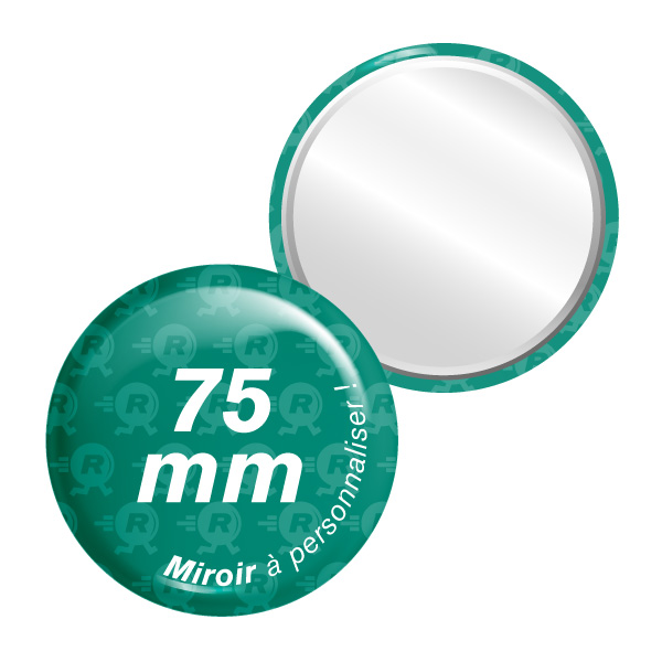Miroirs Ronds Personnalisés 75mm